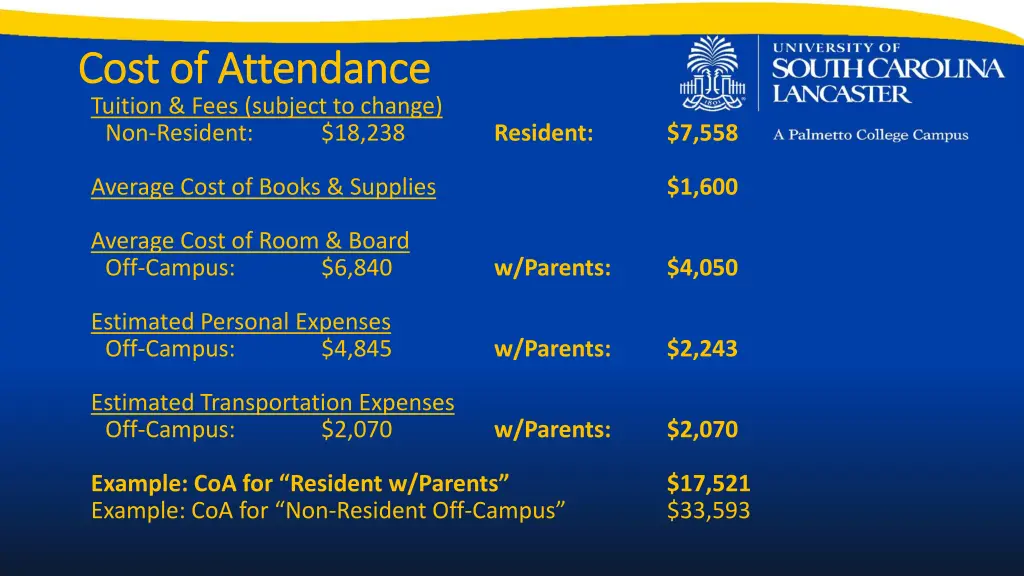 cost of attendance cost of attendance tuition