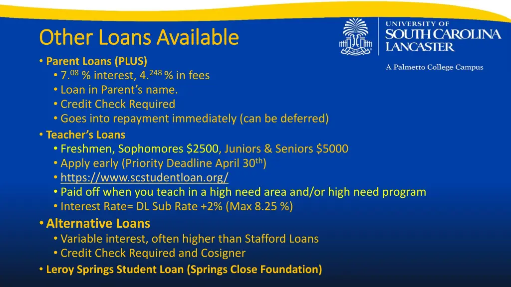 other loans available other loans available