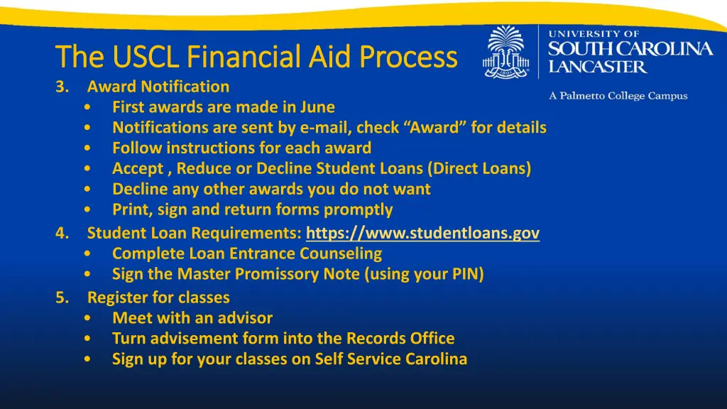 the uscl financial aid process the uscl financial 1