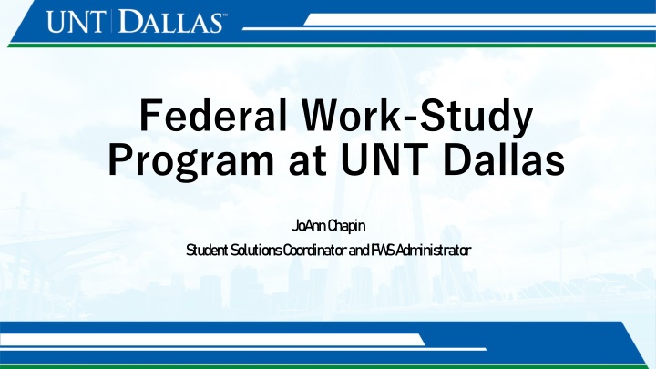 federal work study program at unt dallas