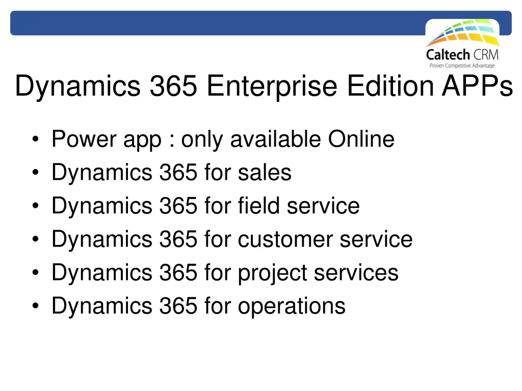 dynamics 365 enterprise edition apps