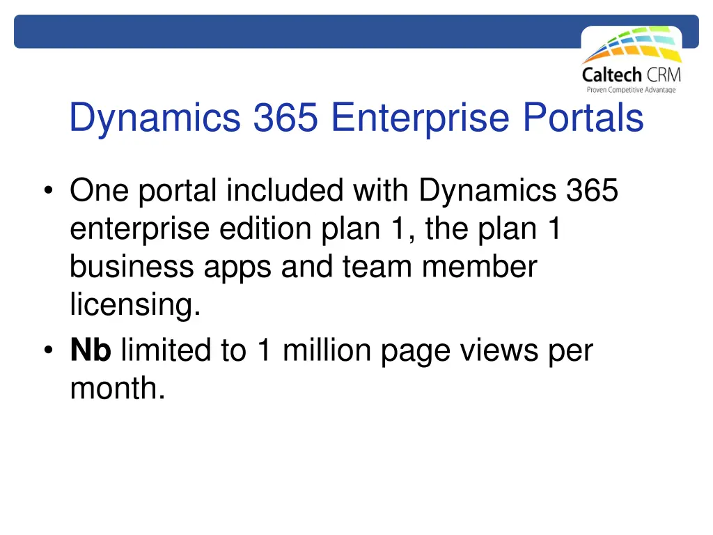 dynamics 365 enterprise portals