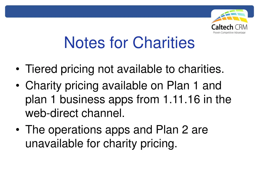 notes for charities