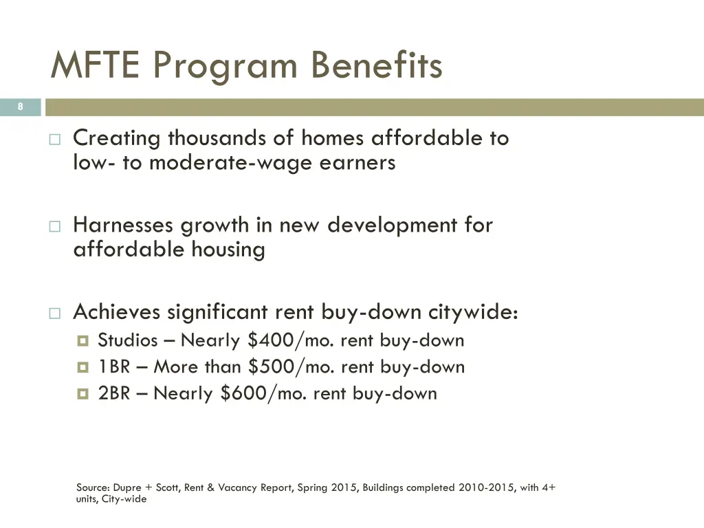 mfte program benefits