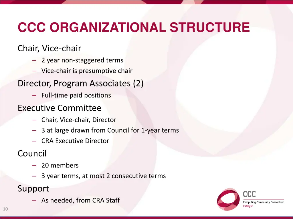 ccc organizational structure