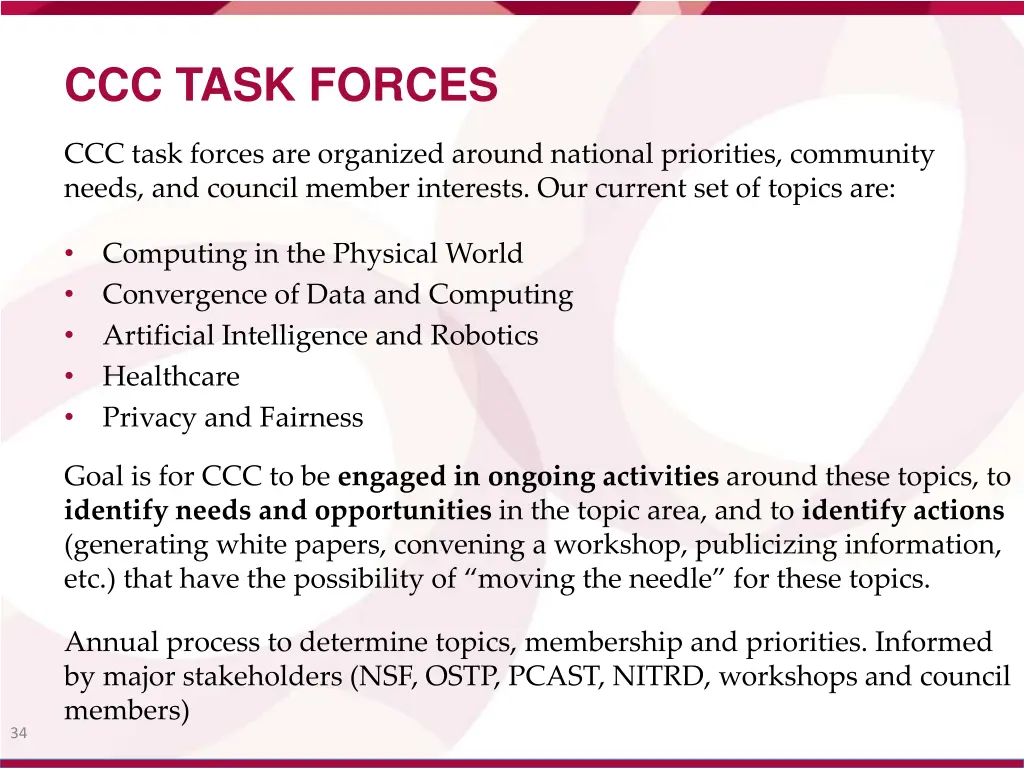 ccc task forces