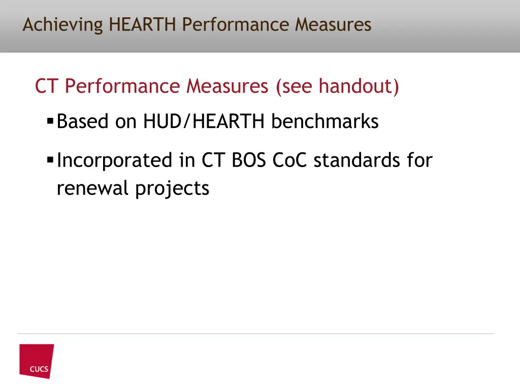 achieving hearth performance measures