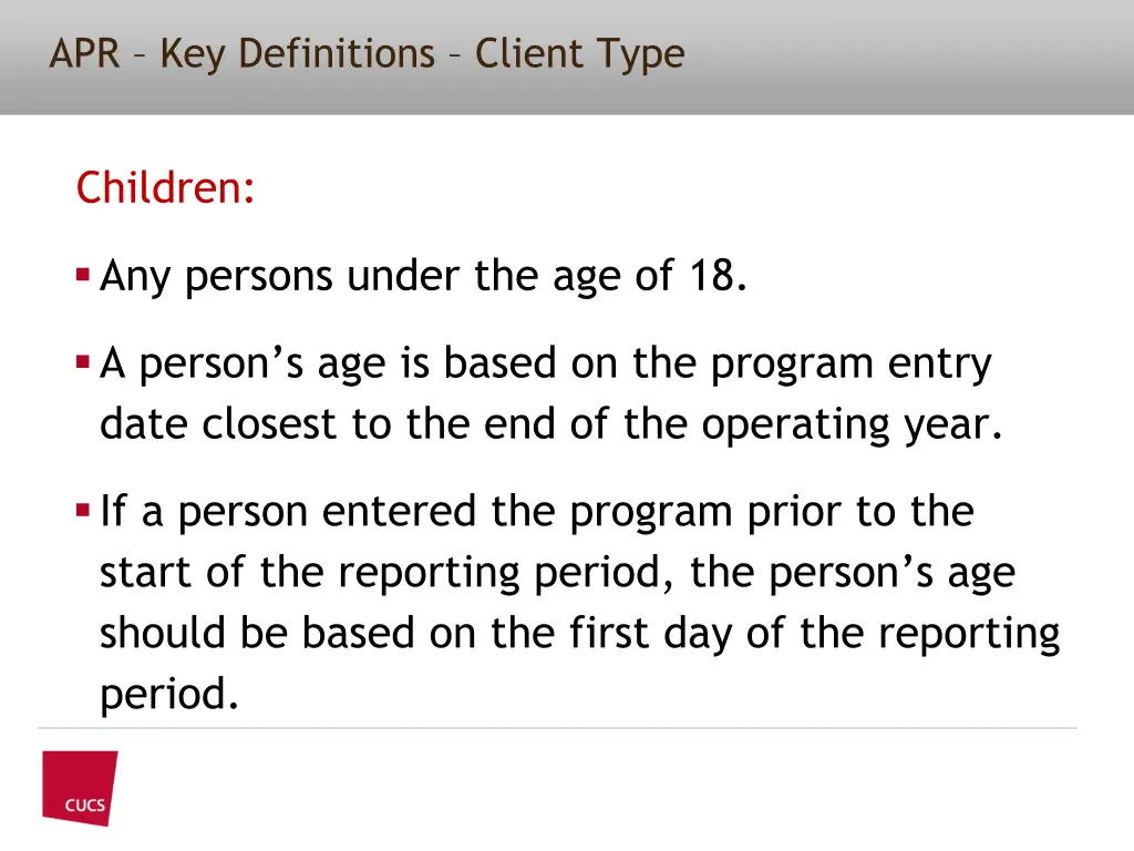 apr key definitions client type 1