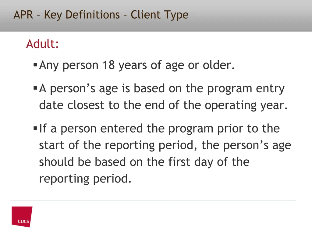 apr key definitions client type