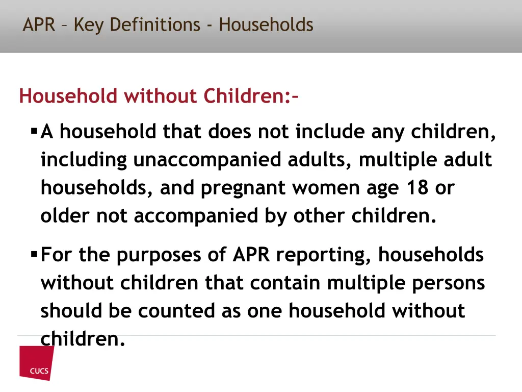 apr key definitions households