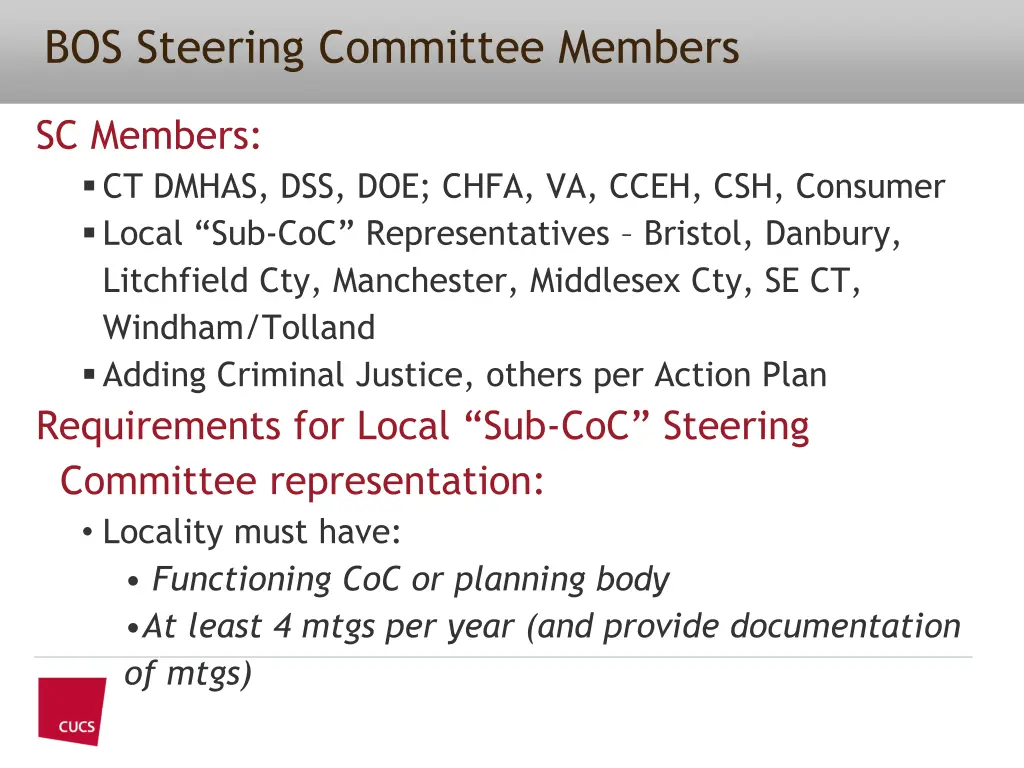 bos steering committee members