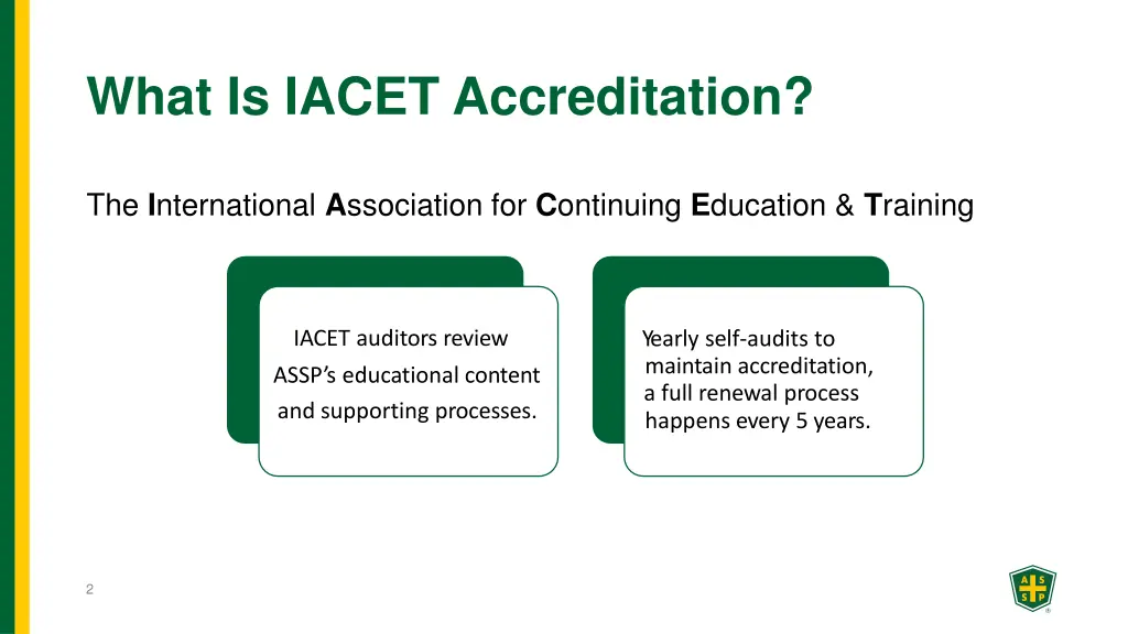 what is iacet accreditation