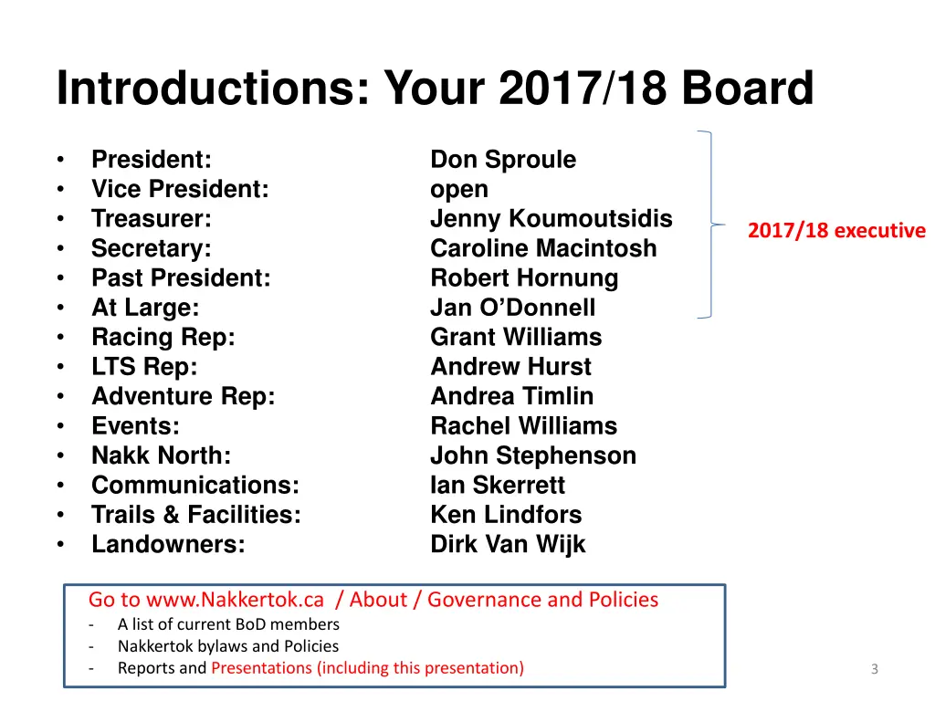 introductions your 2017 18 board