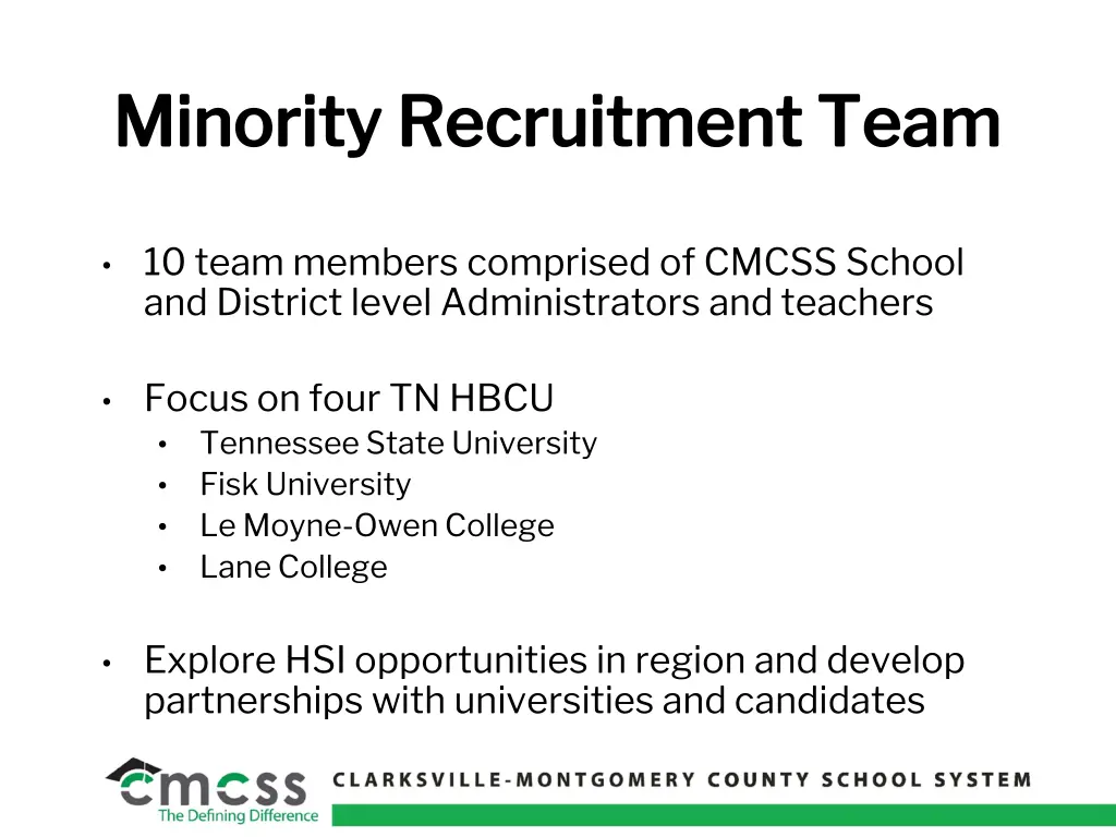 minority recruitment team minority recruitment