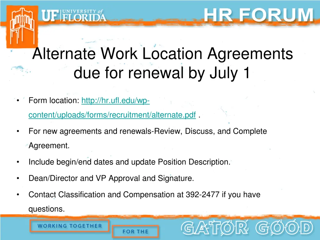 alternate work location agreements