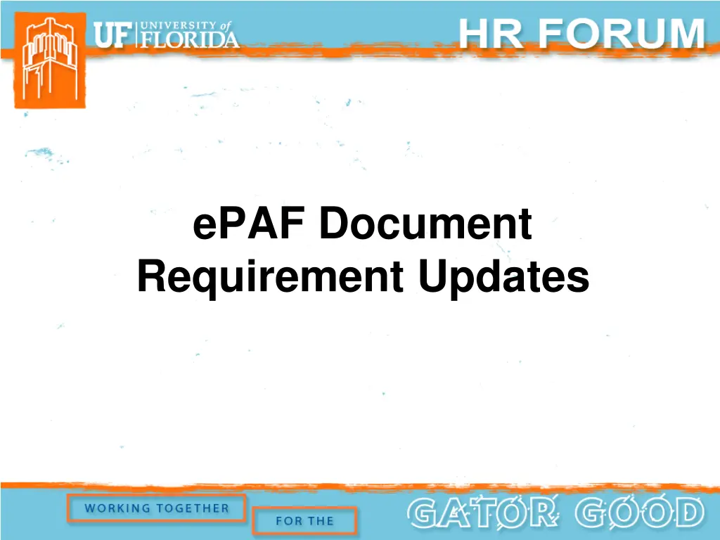 epaf document requirement updates