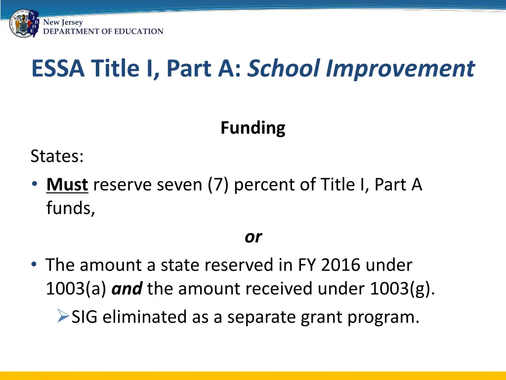 new jersey department of education 7