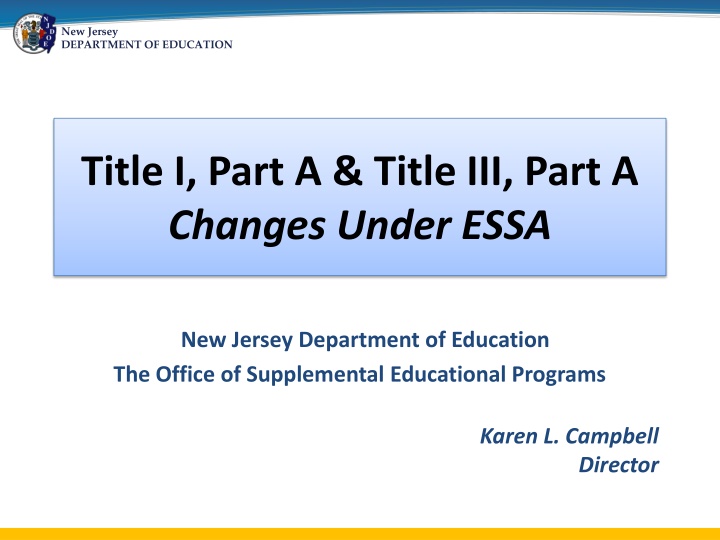 new jersey department of education