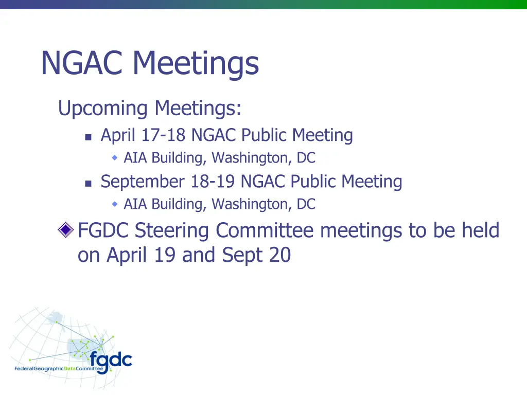 ngac meetings