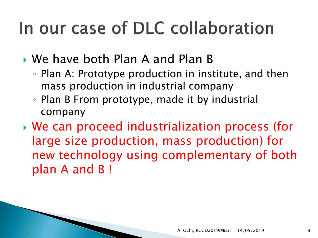 we have both plan a and plan b plan a prototype