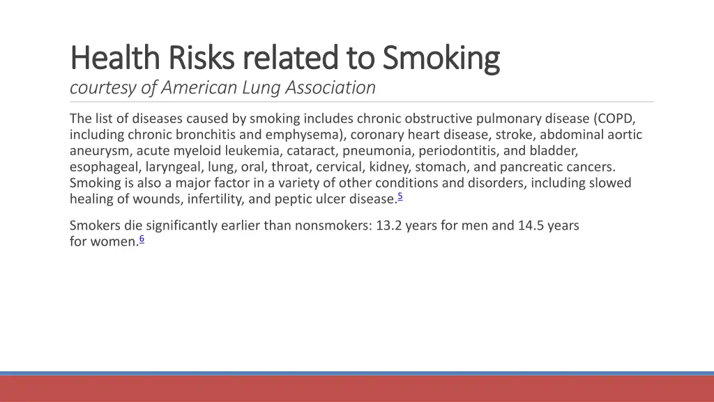 health risks related to smoking health risks 1