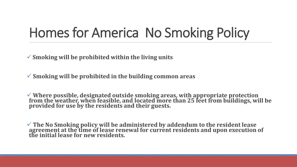 homes for america no smoking policy homes 1