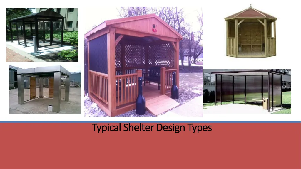 typical shelter design types typical shelter