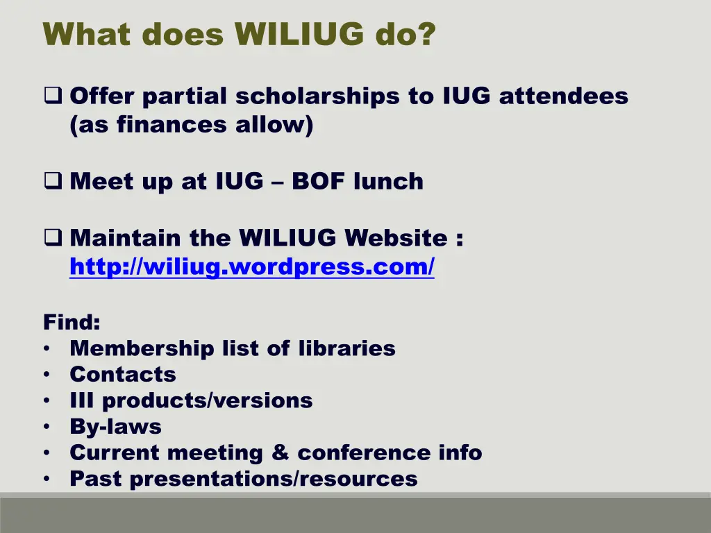 what does wiliug do 2