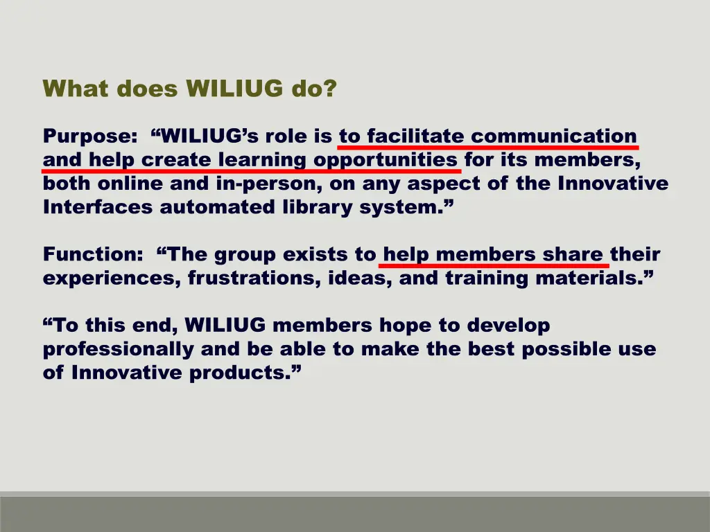 what does wiliug do