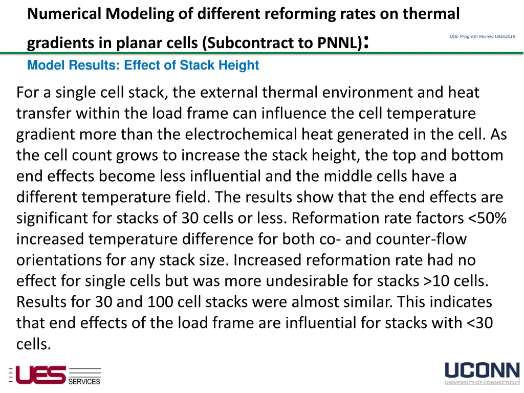 numerical modeling of different reforming rates 5