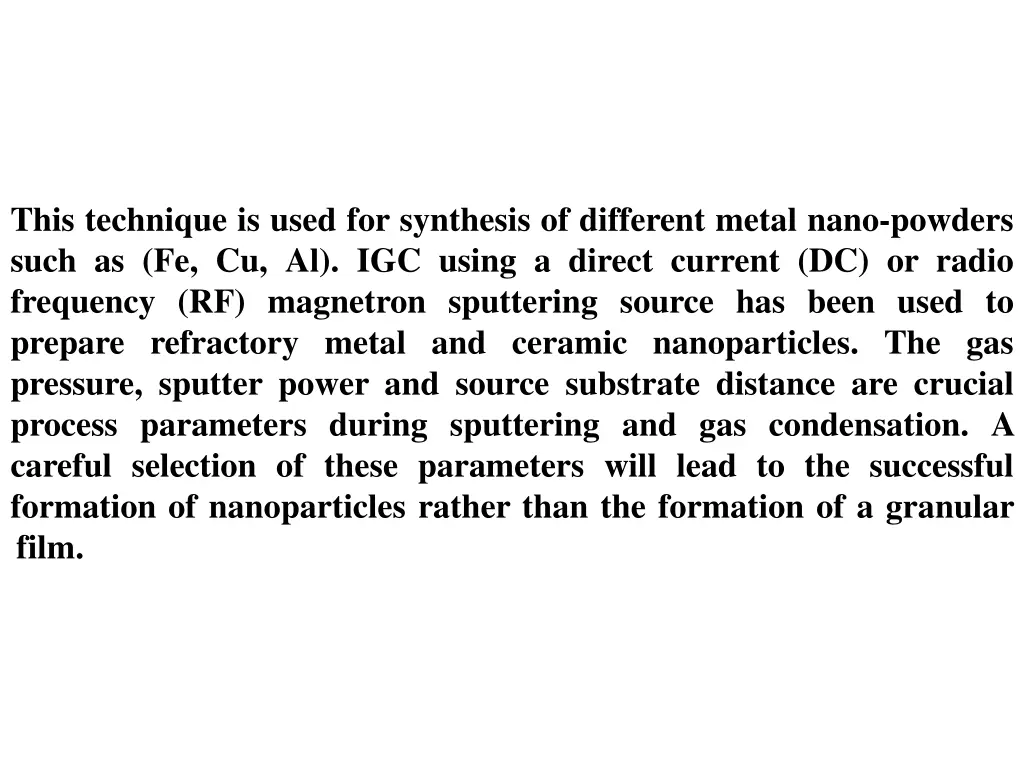 this technique is used for synthesis of different