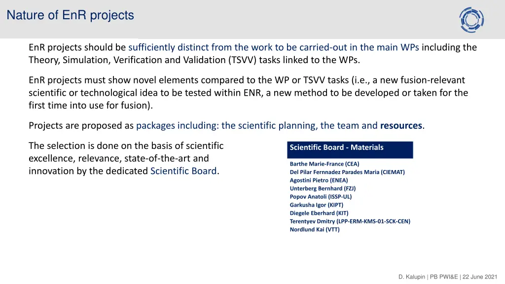 nature of enr projects