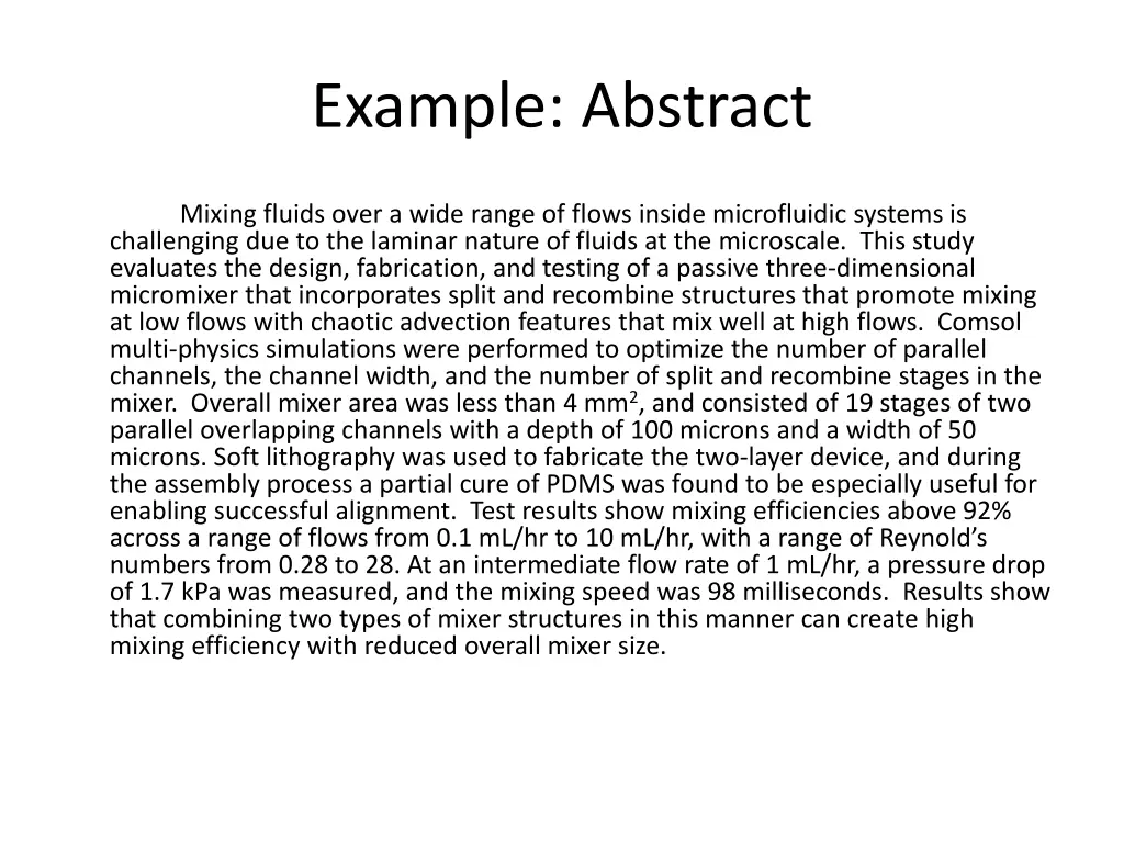 example abstract