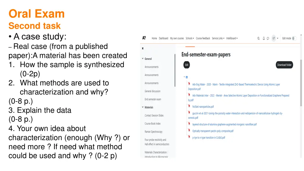 oral exam second task a case study real case from