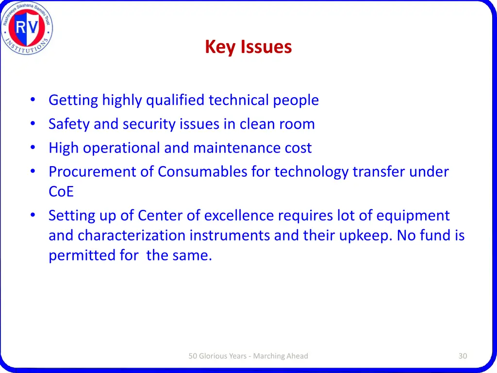 key issues