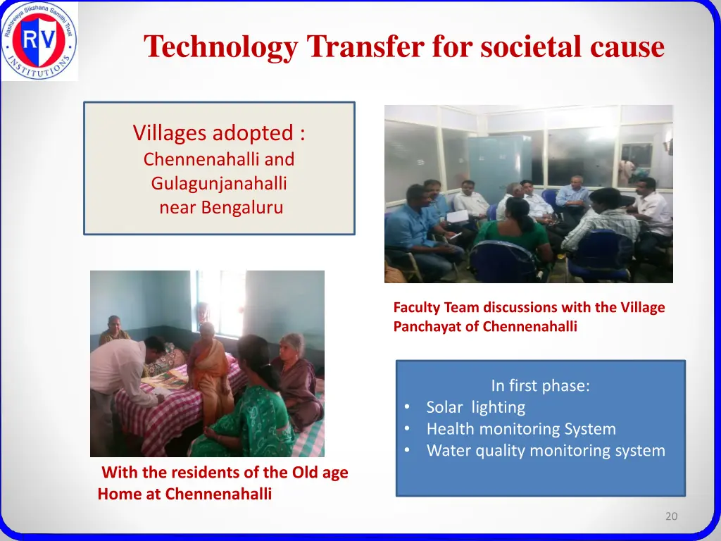 technology transfer for societal cause