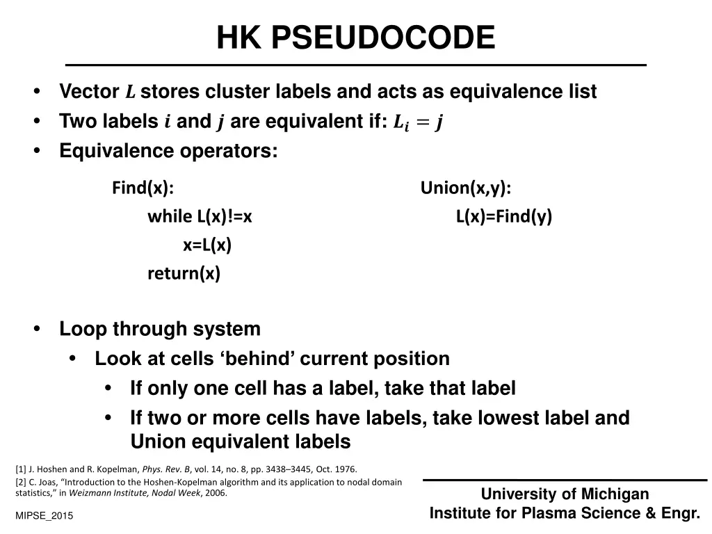 hk pseudocode