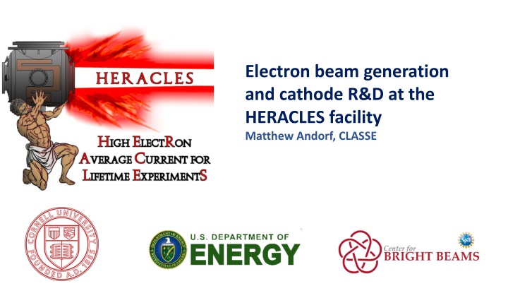 electron beam generation and cathode