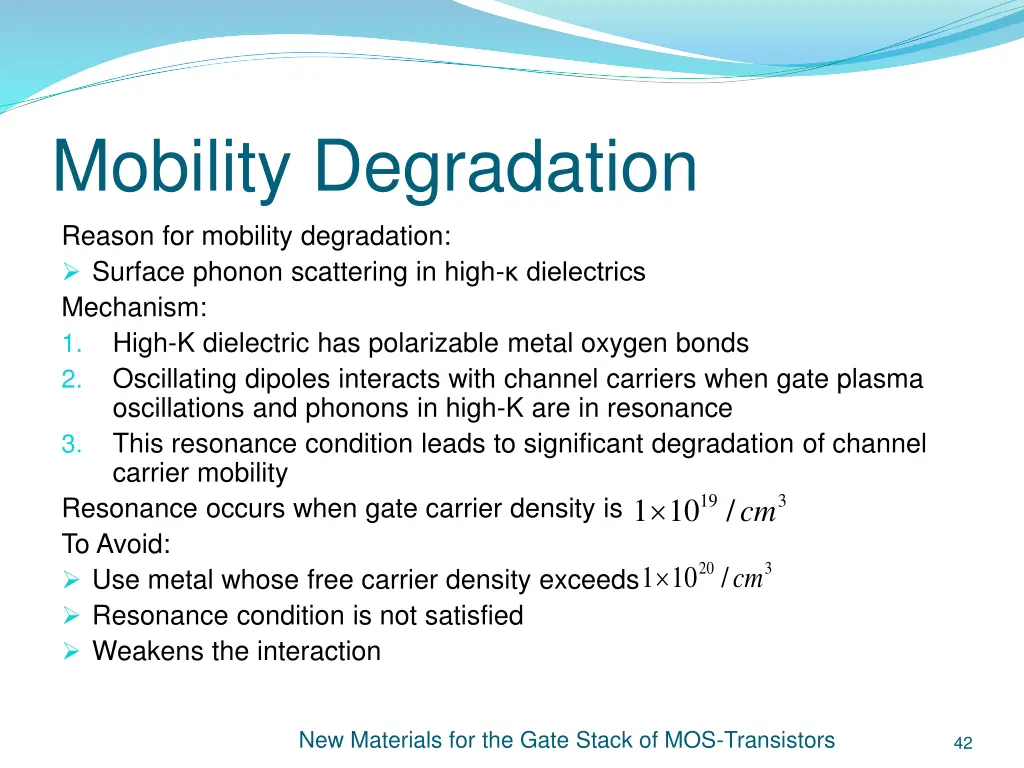 mobility degradation reason for mobility