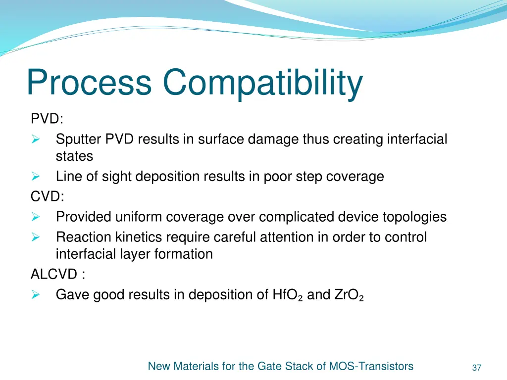 process compatibility