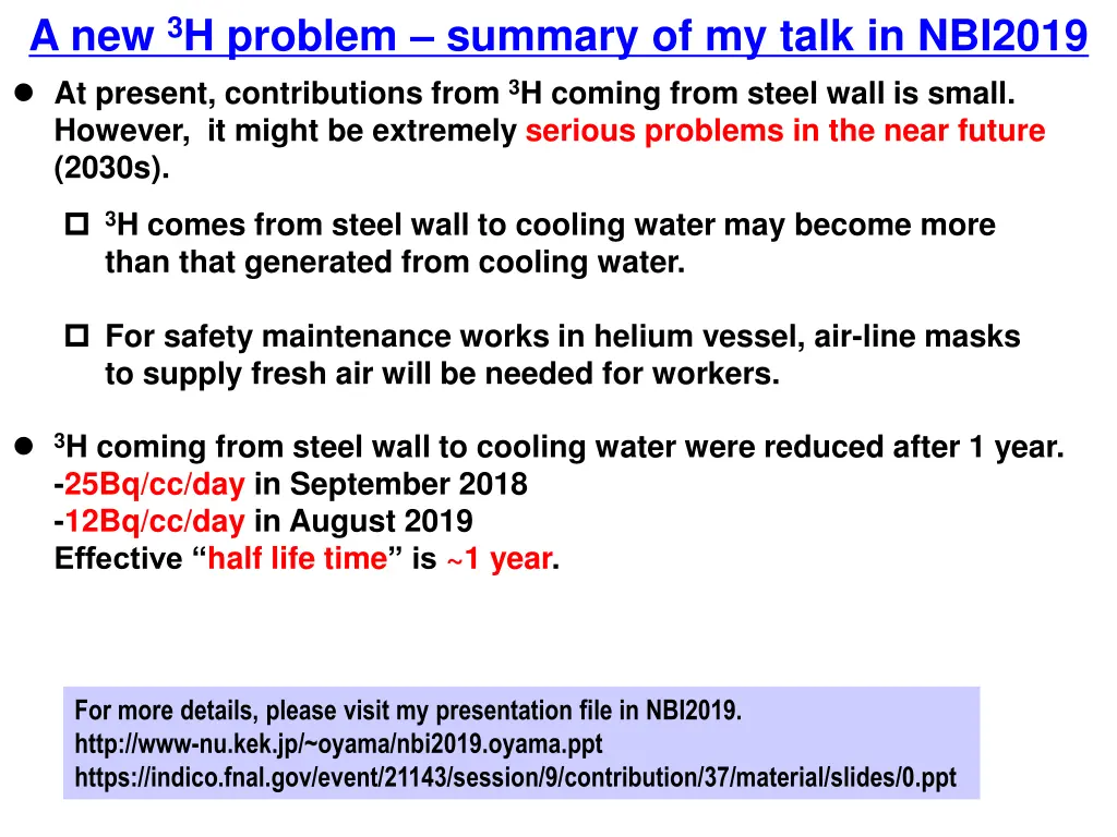 a new 3 h problem summary of my talk in nbi2019 1