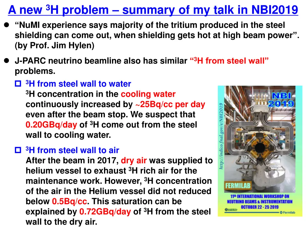 a new 3 h problem summary of my talk in nbi2019