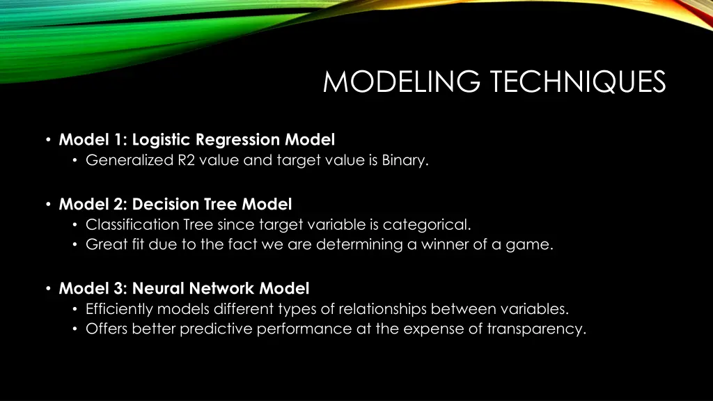 modeling techniques