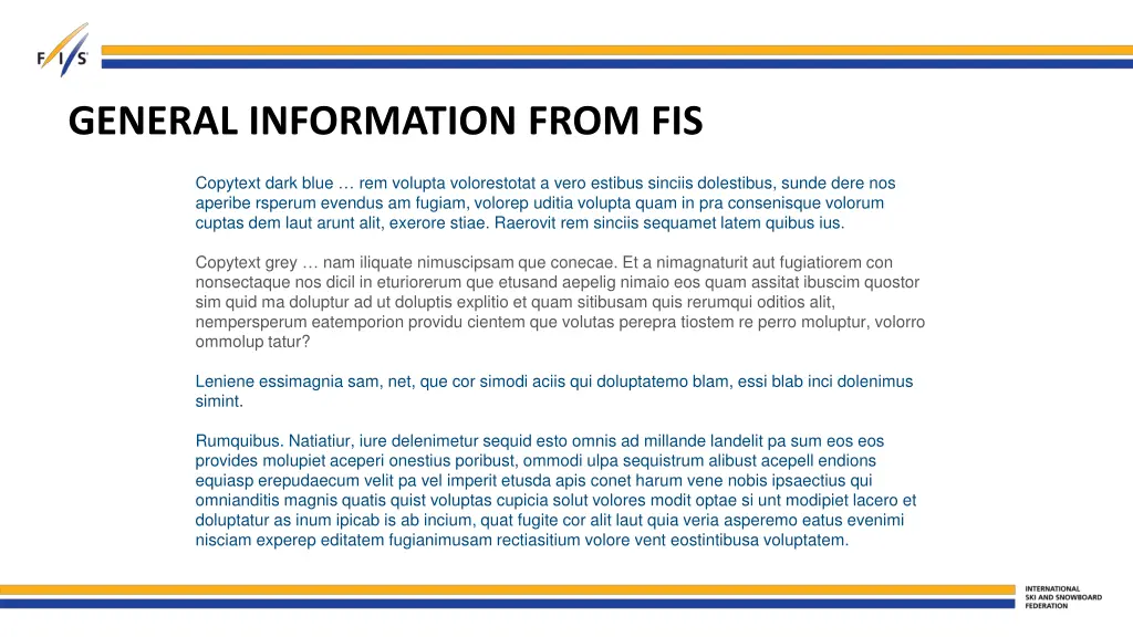 general information from fis