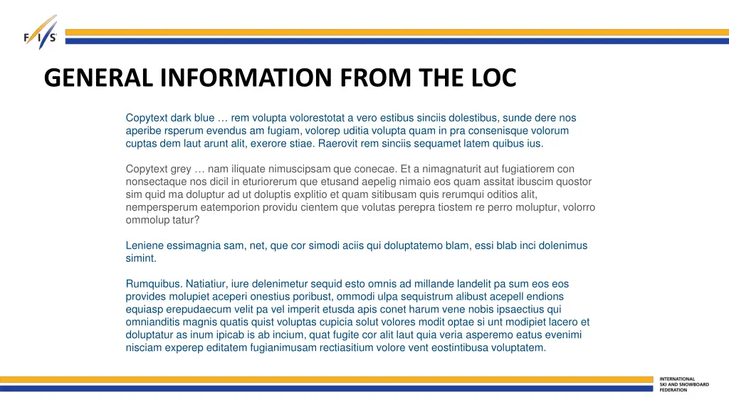 general information from the loc