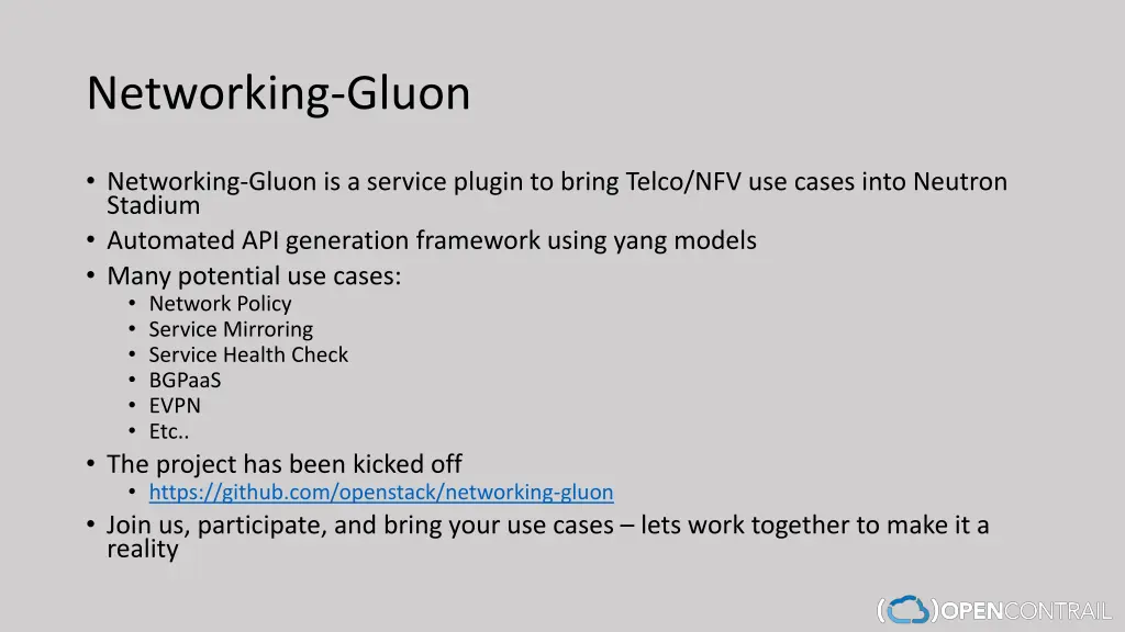 networking gluon