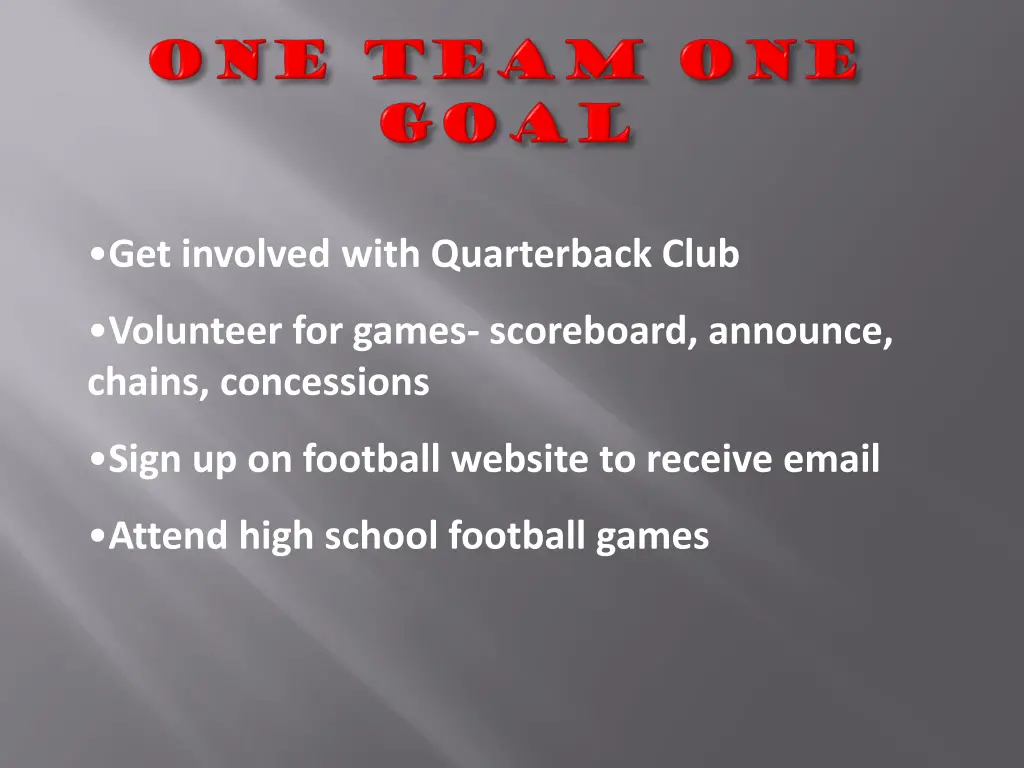 get involved with quarterback club