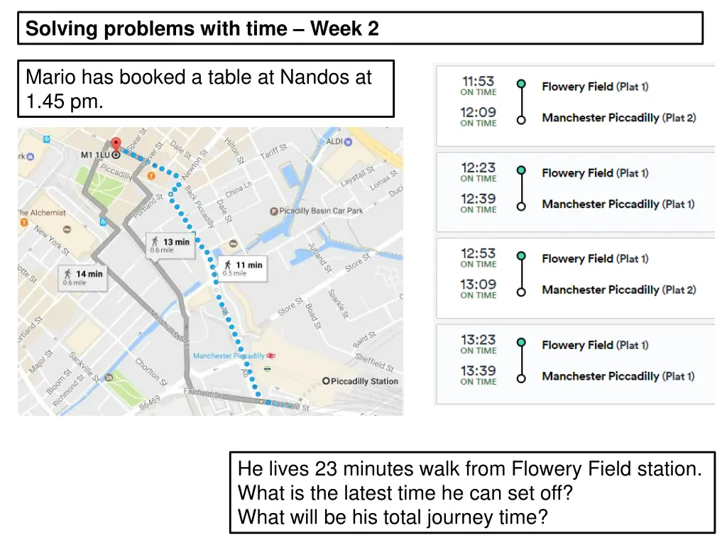 solving problems with time week 2