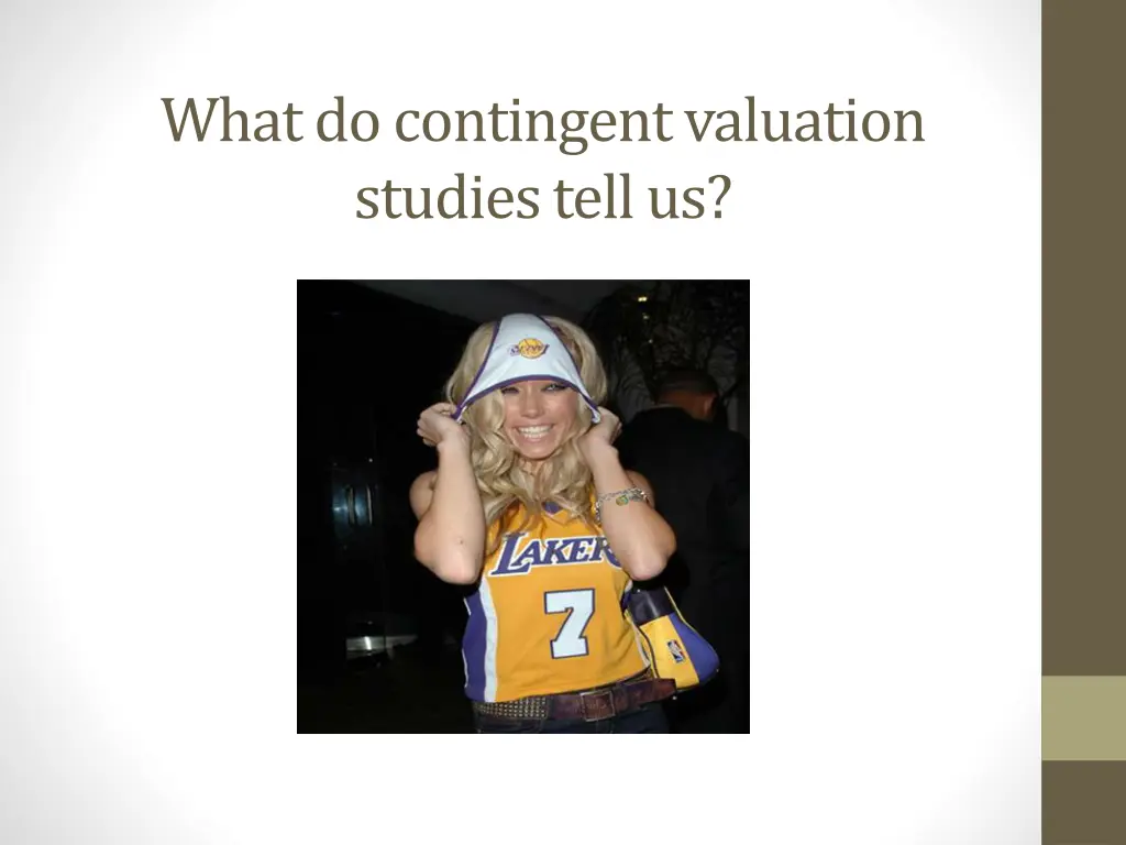 what do contingent valuation studies tell us