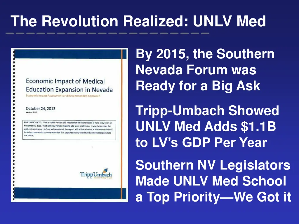 the revolution realized unlv med